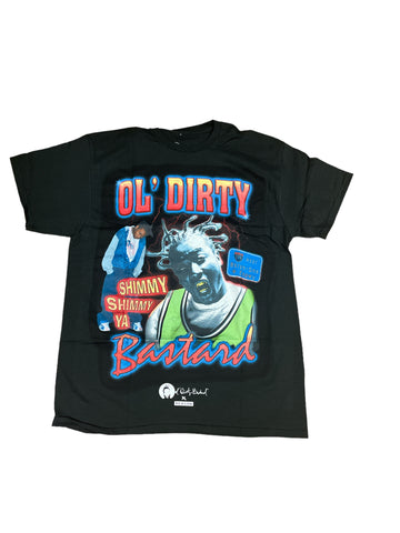 Reason Mens Black OL Dirty Bastard Graphic Short Sleeve Crew Neck T Shirt