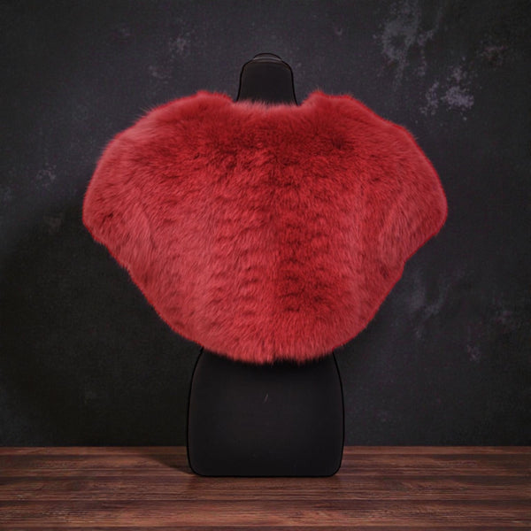 Yves Saint Laurent red fox fur bolero jacket. It